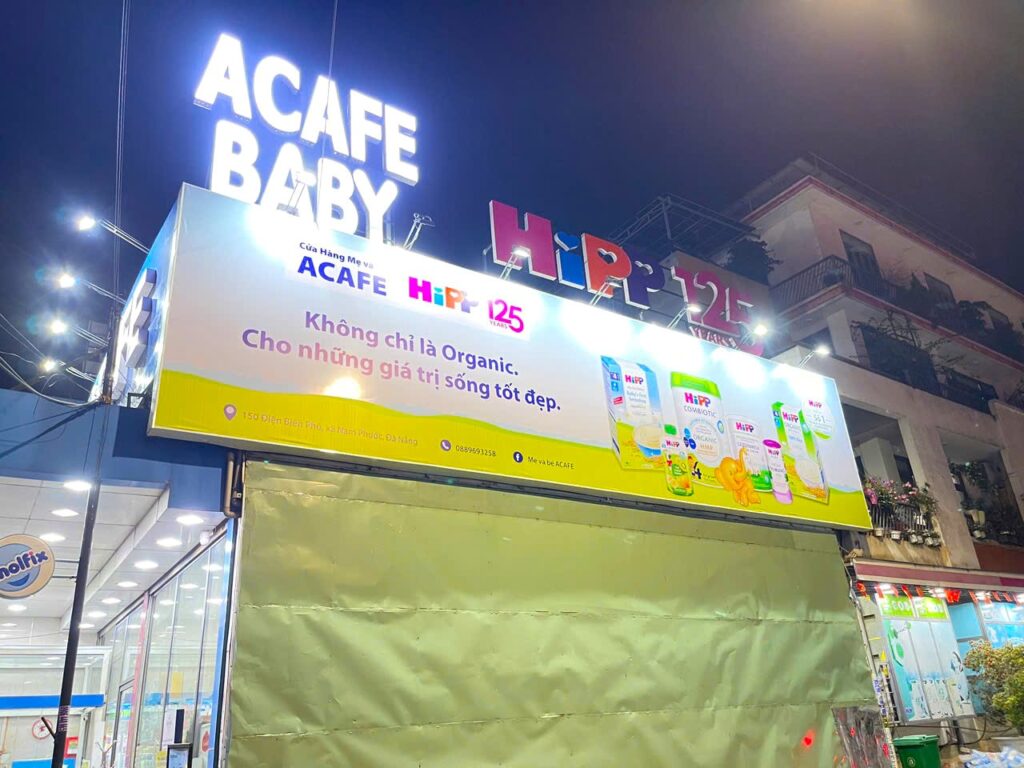 Thi công bảng hiệu sữa hip